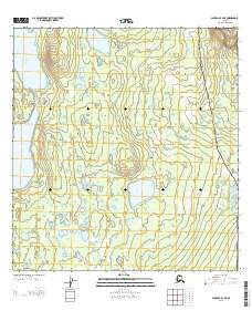 Topo map Gulkana B-4 NE Alaska