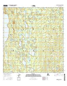 Topo map Gulkana B-4 SW Alaska