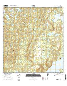 Topo map Gulkana B-5 NE Alaska