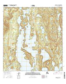 Topo map Gulkana B-6 NE Alaska