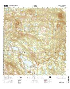 Topo map Gulkana B-6 NW Alaska
