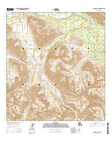 Topo map Gulkana D-1 NE Alaska