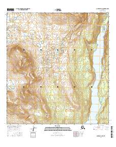 Topo map Gulkana D-4 NE Alaska