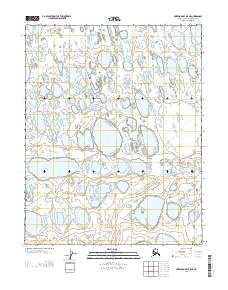 Topo map Harrison Bay B-5 NE Alaska
