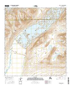 Topo map Healy B-1 NE Alaska