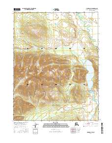 Topo map Hughes D-5 NE Alaska