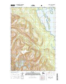 Topo map Juneau C-4 SW Alaska