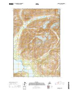 Topo map Juneau D-6 NE Alaska