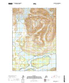 Topo map Juneau D-6 NW Alaska