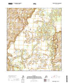 Topo map Kantishna River B-1 NW Alaska