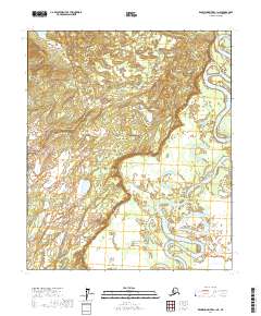 Topo map Kantishna River C-1 NE Alaska