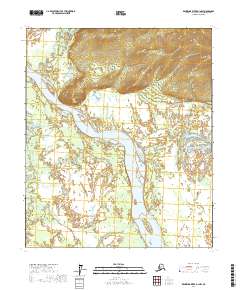 Topo map Kantishna River D-1 NW Alaska