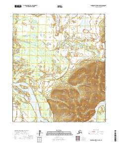 Topo map Kantishna River D-3 NW Alaska