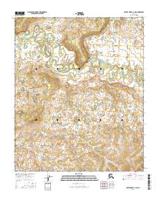 Topo map Kateel River A-1 NE Alaska