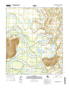 Topo map Kateel River A-3 SW Alaska