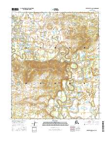 Topo map Kateel River D-2 NE Alaska
