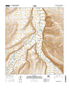 Topo map Killik River D-1 SW Alaska