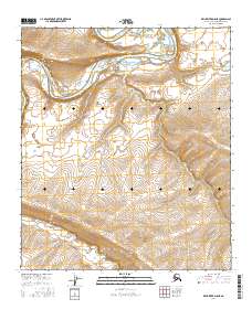 Topo map Killik River D-5 NE Alaska