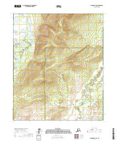 Topo map Livengood A-4 NE Alaska