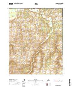 Topo map Livengood D-4 NE Alaska