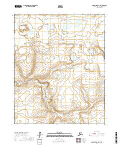Topo map Lookout Ridge D-4 NE Alaska