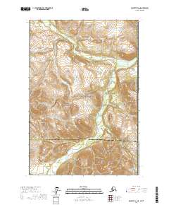 Topo map McCarthy D-1 NE Alaska