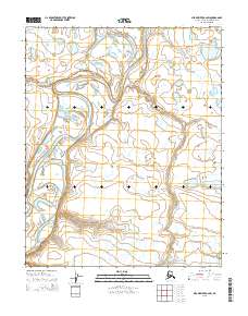 Topo map Meade River A-2 SW Alaska