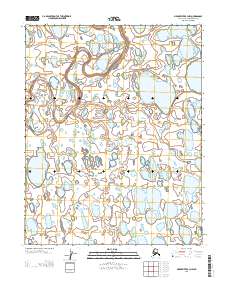 Topo map Meade River B-3 NW Alaska