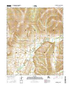 Topo map Melozitna B-2 NE Alaska
