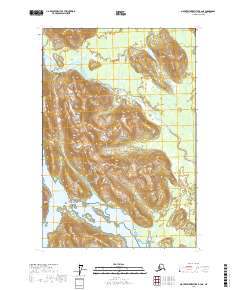 Topo map Mount Fairweather B-2 NE Alaska