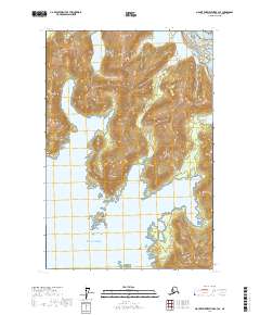 Topo map Mount Fairweather B-3 SE Alaska