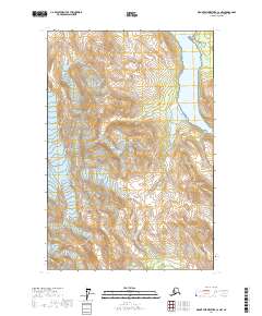 Topo map Mount Fairweather C-2 NW Alaska