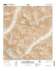 Topo map Mount Hayes A-1 NE Alaska
