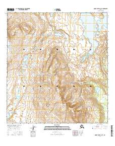 Topo map Mount Hayes A-4 SE Alaska