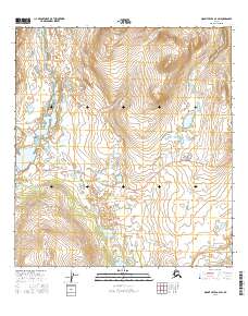 Topo map Mount Hayes A-4 SW Alaska
