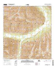 Topo map Mount Hayes B-1 SE Alaska