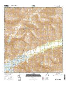 Topo map Mount Hayes B-1 SW Alaska