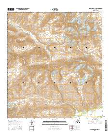 Topo map Mount Hayes B-2 NE Alaska
