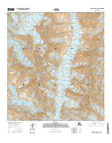 Topo map Mount Hayes B-3 NW Alaska