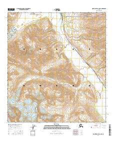 Topo map Mount Hayes B-4 NW Alaska