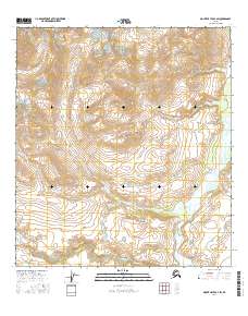 Topo map Mount Hayes B-4 SW Alaska