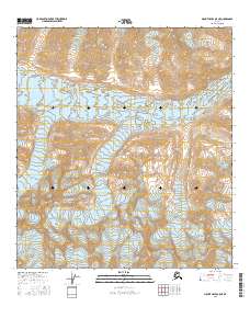 Topo map Mount Hayes B-5 NE Alaska