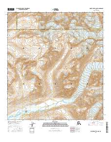 Topo map Mount Hayes B-6 NW Alaska