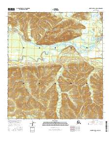 Topo map Mount Hayes C-1 NW Alaska