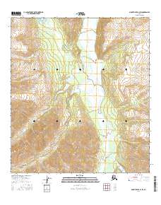 Topo map Mount Hayes C-2 SW Alaska