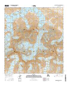 Topo map Mount Hayes C-5 SW Alaska