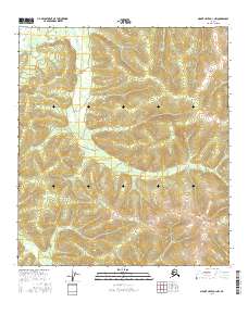 Topo map Mount Hayes D-1 NW Alaska