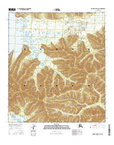 Topo map Mount Hayes D-2 NE Alaska
