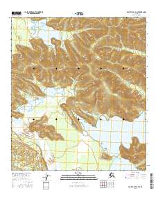 Topo map Mount Hayes D-2 SE Alaska