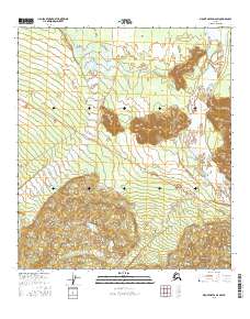 Topo map Mount Hayes D-2 SW Alaska